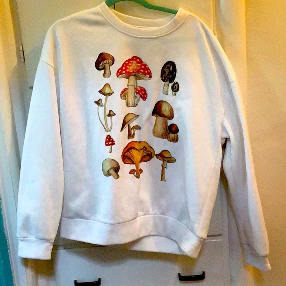 Aesthetic Mushroom Sweater Size Small